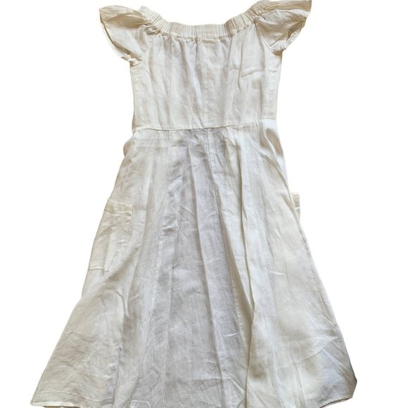 Reformation White Linen Blend Dress - Picture 5 of 6